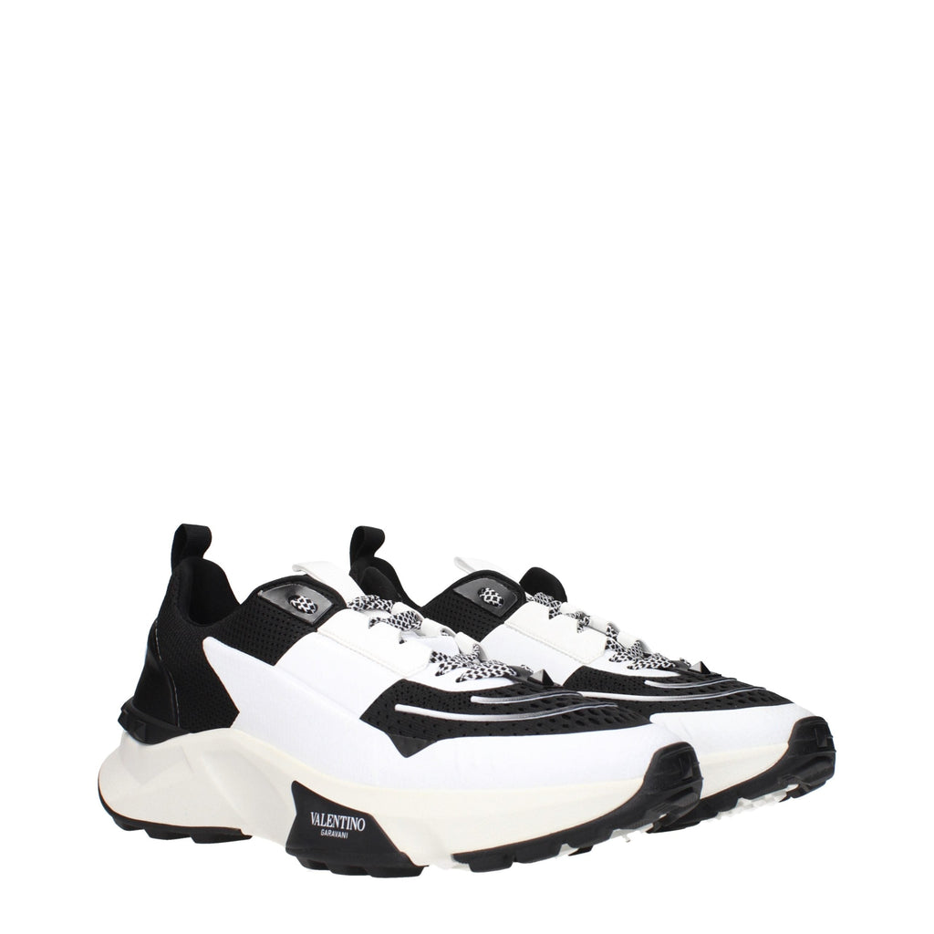 Valentino Garavani Black Fabric Athletic Sneakers Valentino Garavani