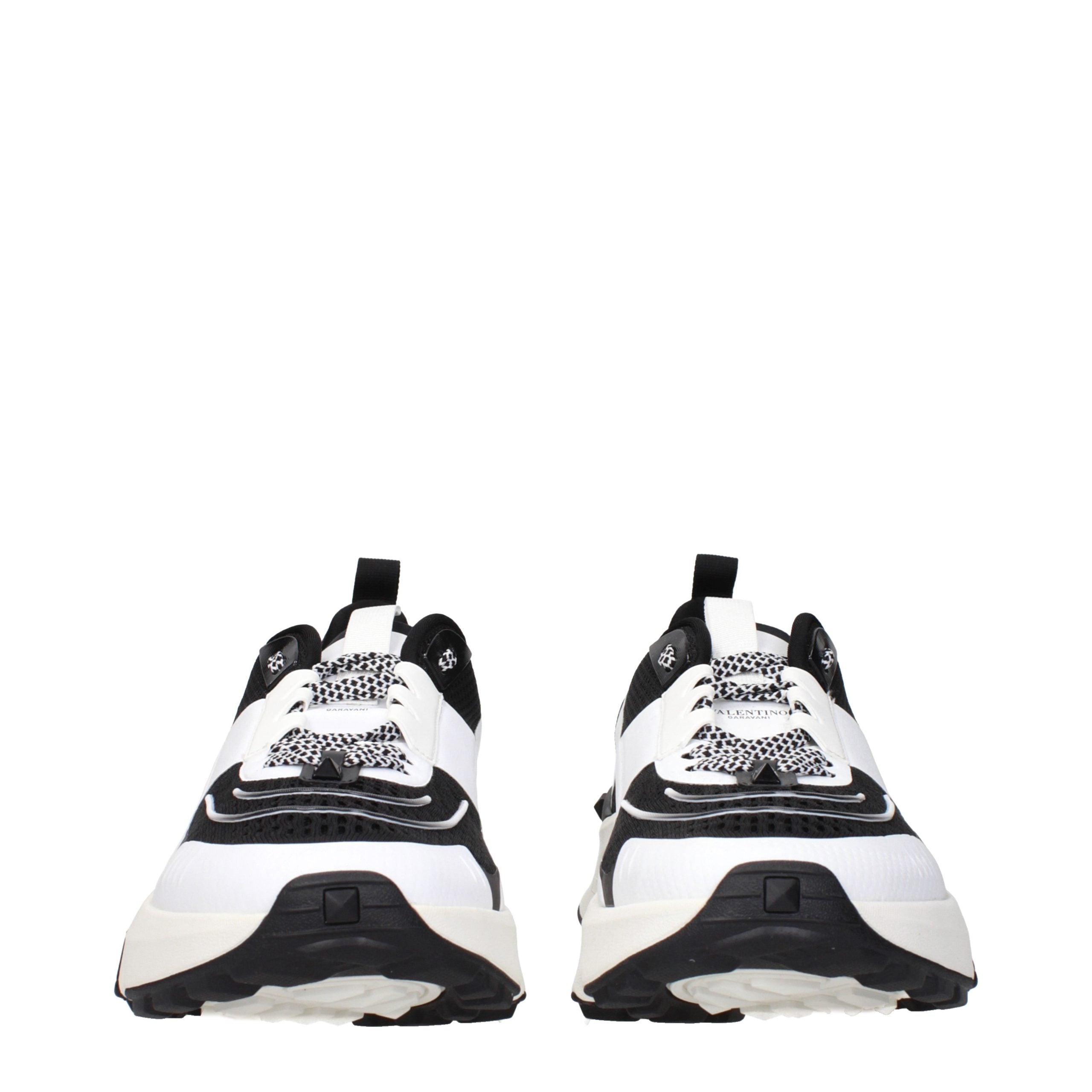 Valentino Garavani Black Fabric Athletic Sneakers Valentino Garavani