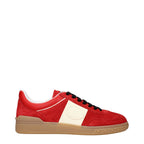 Valentino Garavani Red Leather Low Top Sneakers Valentino Garavani