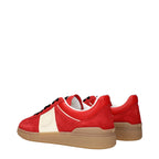 Valentino Garavani Red Leather Low Top Sneakers Valentino Garavani