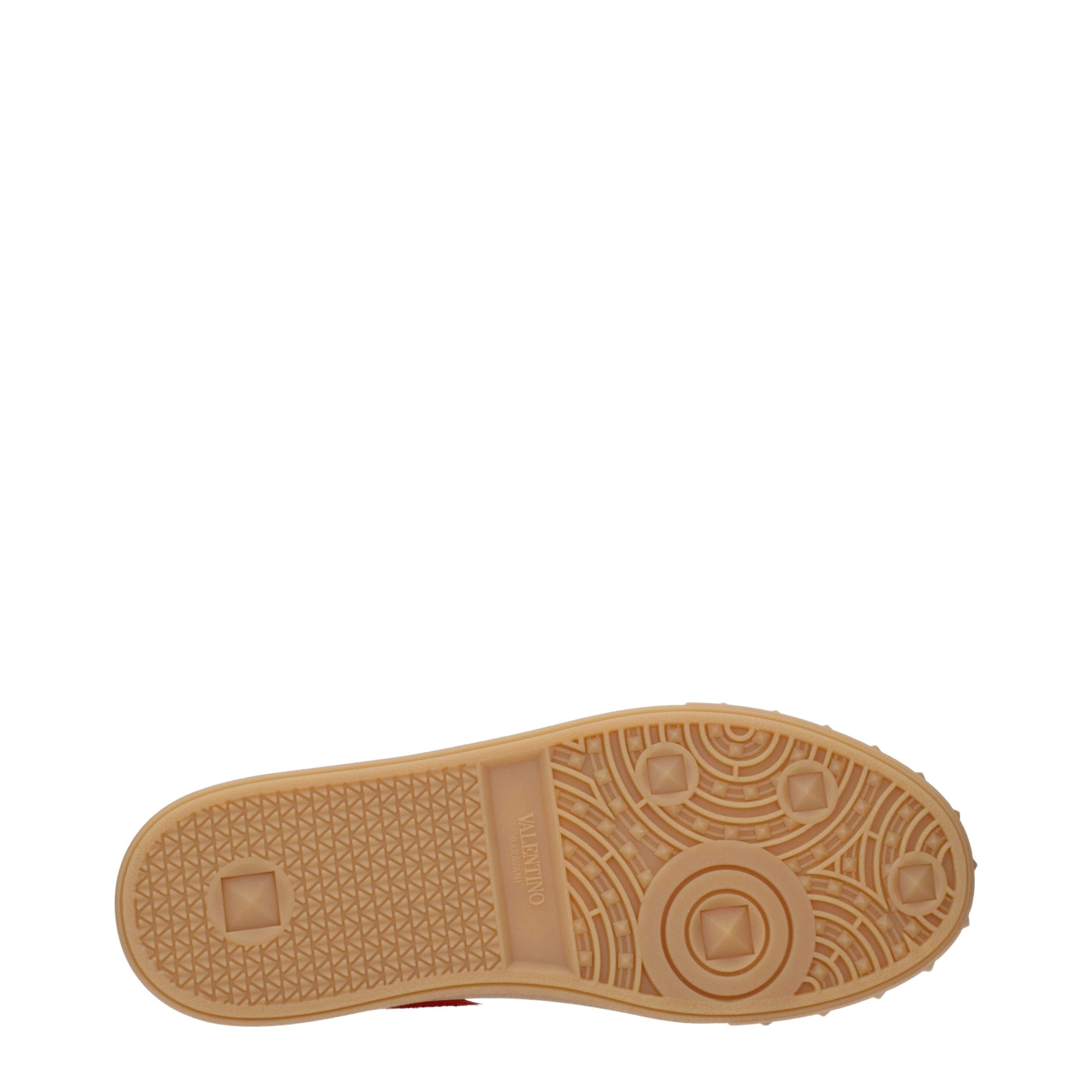 Valentino Garavani Red Leather Low Top Sneakers Valentino Garavani