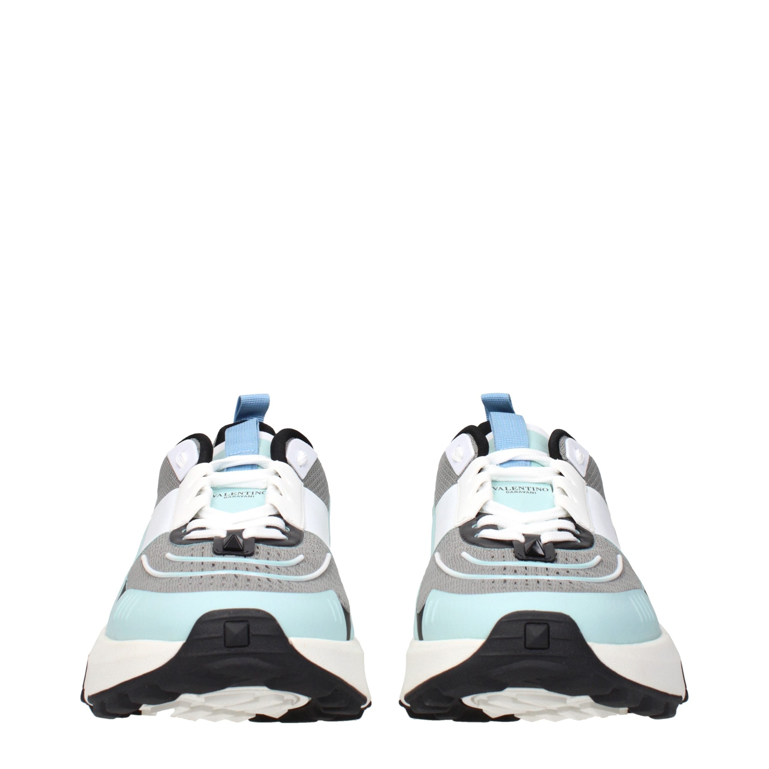 Valentino Garavani Gray Fabric Athletic Sneakers Valentino Garavani