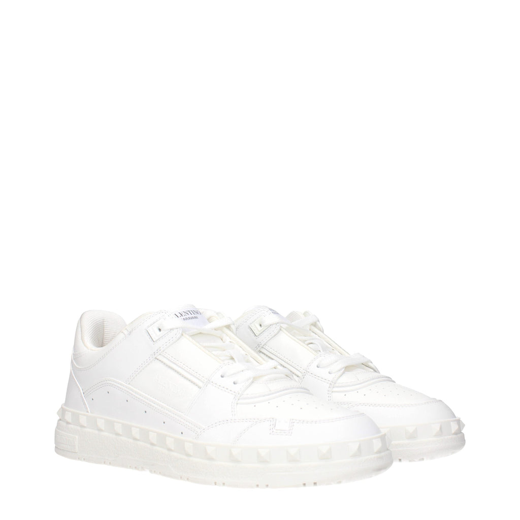 Valentino Garavani White Leather Sneakers Valentino Garavani