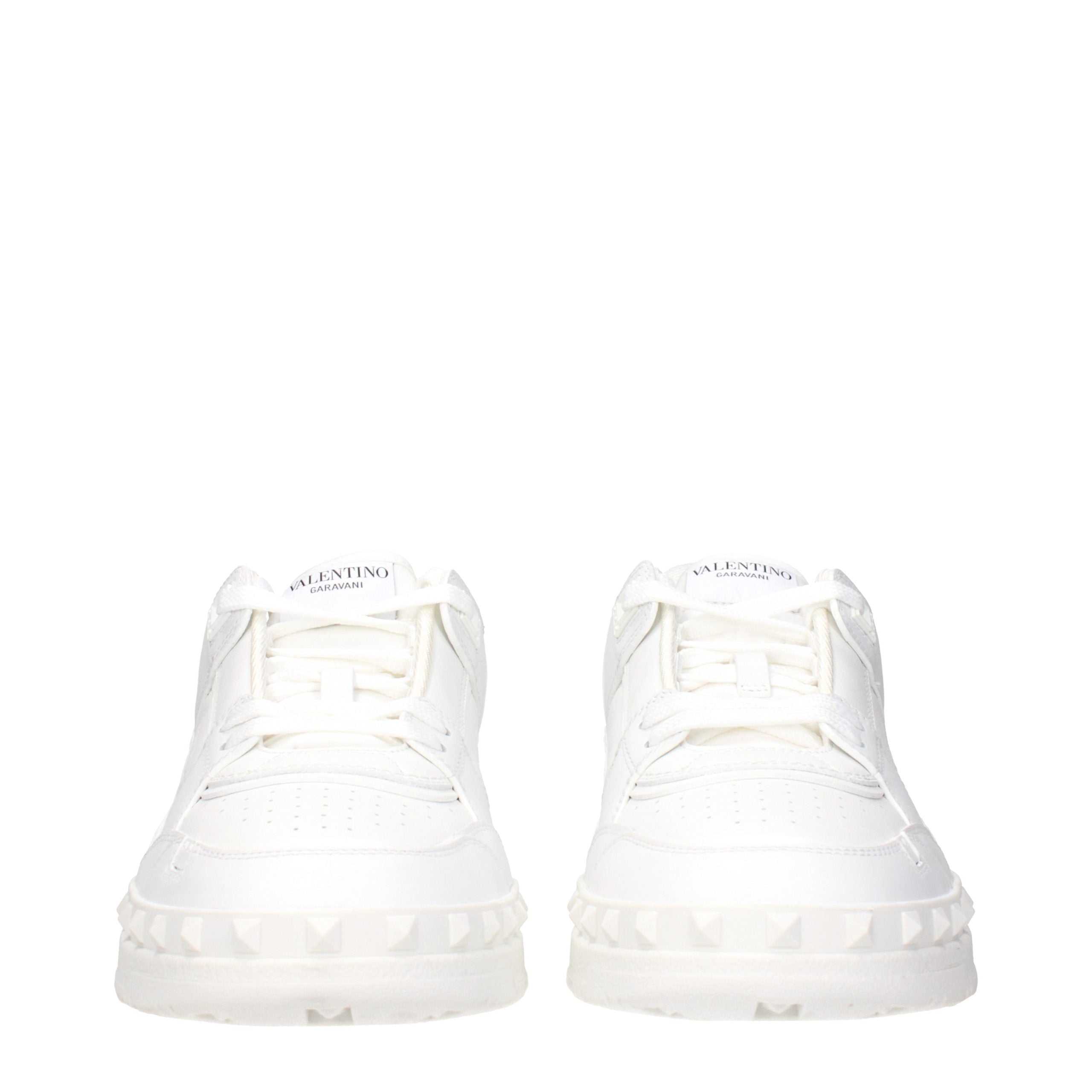 Valentino Garavani White Leather Sneakers Valentino Garavani