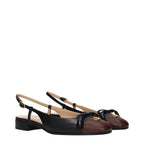 Valentino Garavani Black Leather Ballet Flats Valentino Garavani