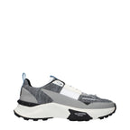 Valentino Garavani Gray Fabric Athletic Sneakers Valentino Garavani