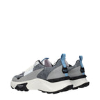 Valentino Garavani Gray Fabric Athletic Sneakers Valentino Garavani