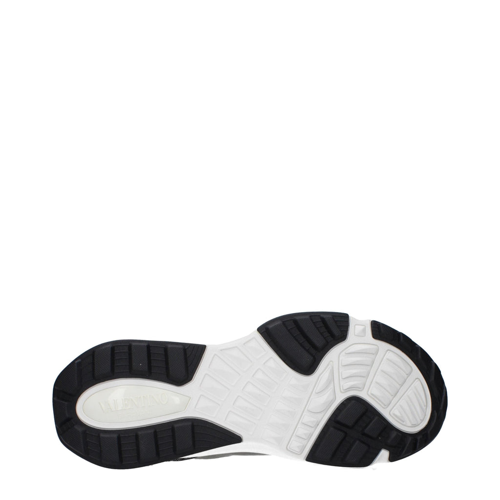Valentino Garavani Gray Fabric Athletic Sneakers Valentino Garavani