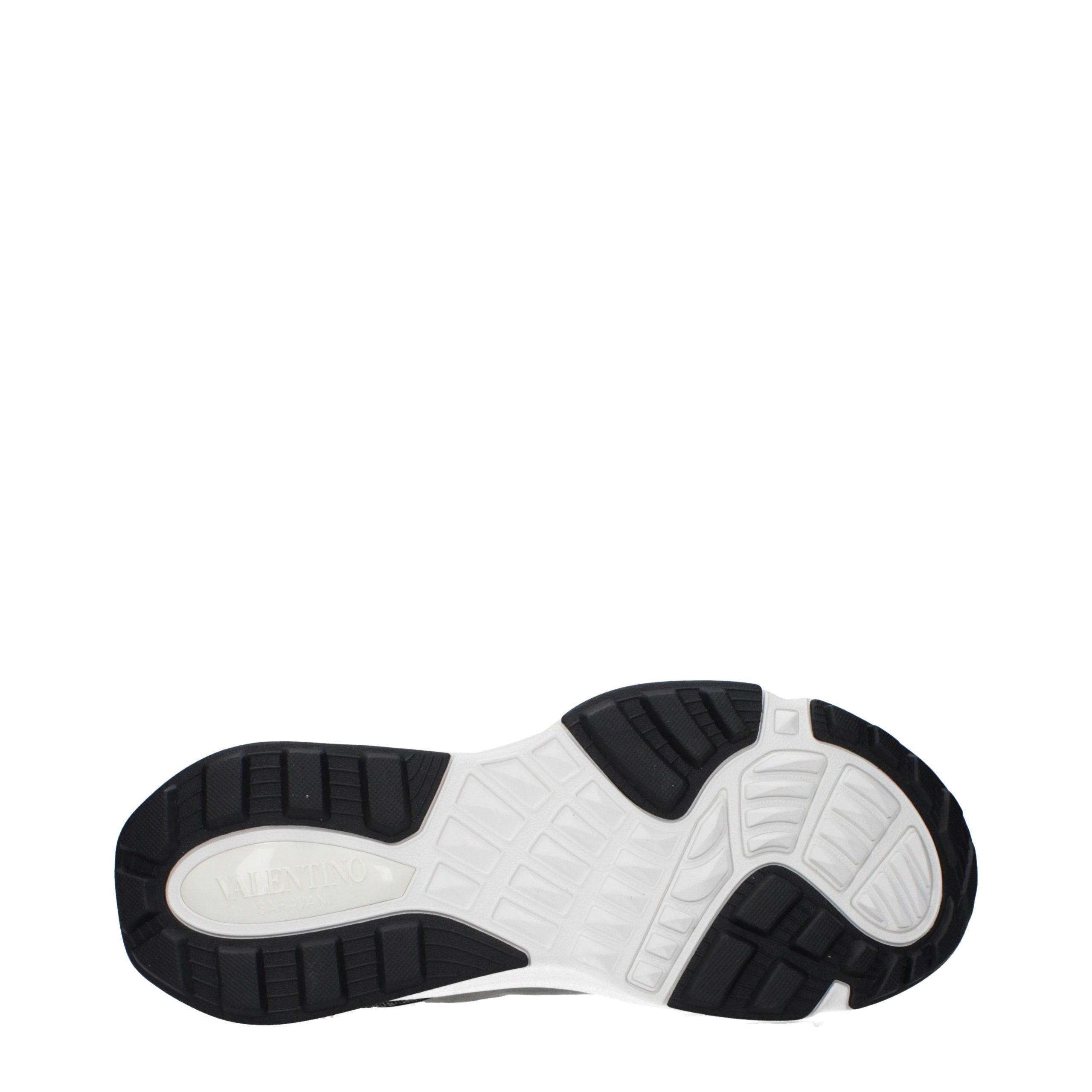 Valentino Garavani Gray Fabric Athletic Sneakers Valentino Garavani