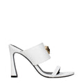 Versace White Leather Stiletto Heel Sandals Versace