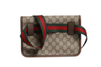 Gucci Supreme Monogram Neo Vintage Web Belt Bag Brown Gucci