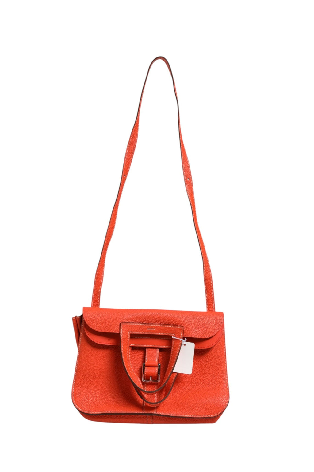 Hermès Rouge Casaque Clemence Halzan 31 Palladium Hardware Hermès