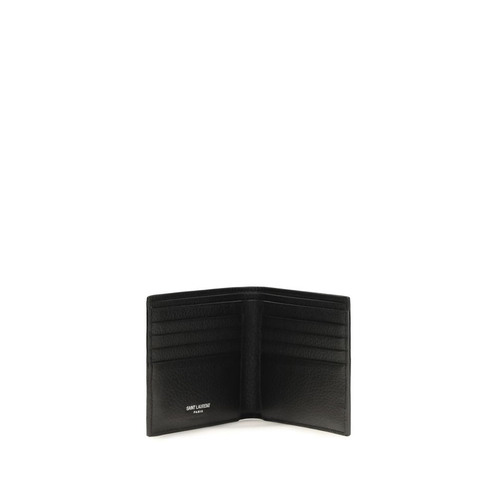 Saint Laurent Black Calf Leather Bos Taurus Wallet Saint Laurent