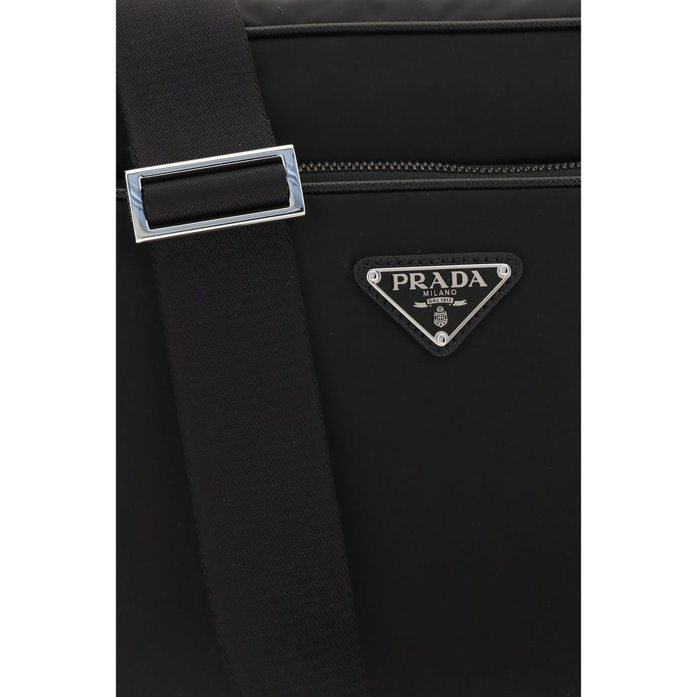 Prada Black Recycled Polyamide Shoulder Bag Prada