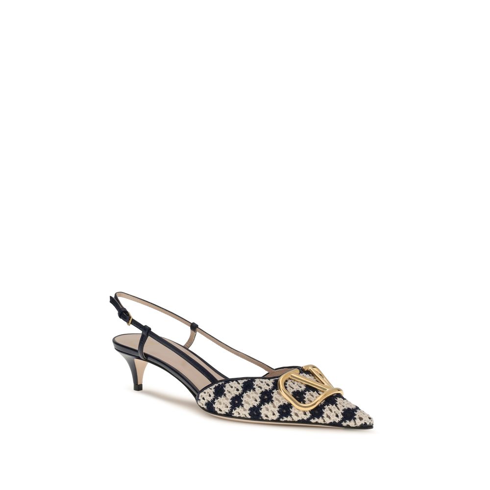 Valentino Garavani Multicolor Goatskin Mid Heel Pumps Valentino Garavani