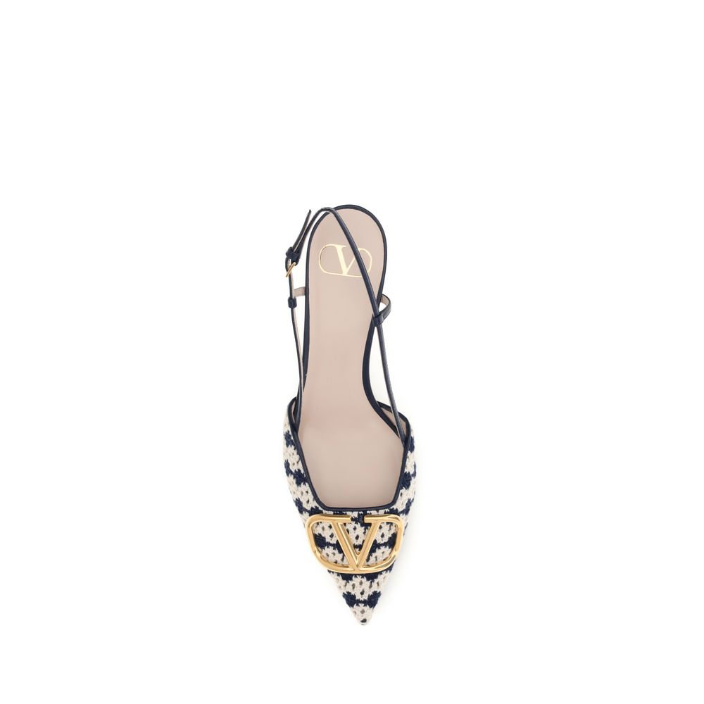 Valentino Garavani Multicolor Goatskin Mid Heel Pumps Valentino Garavani