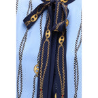 Gucci Blue Silk Pattern Shirt Gucci