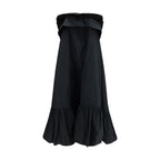 Saint Laurent Black Polyester Casual Dress Saint Laurent