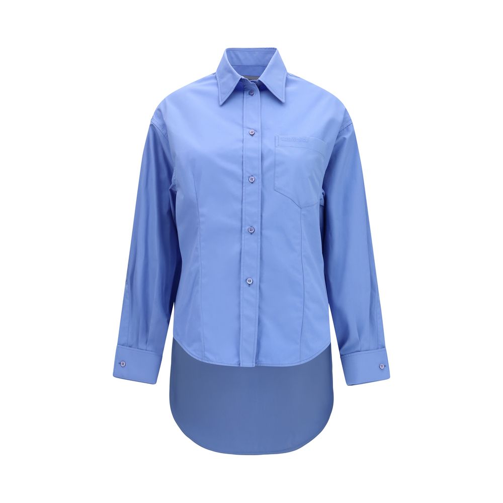 Balenciaga Blue Cotton Shirt Balenciaga
