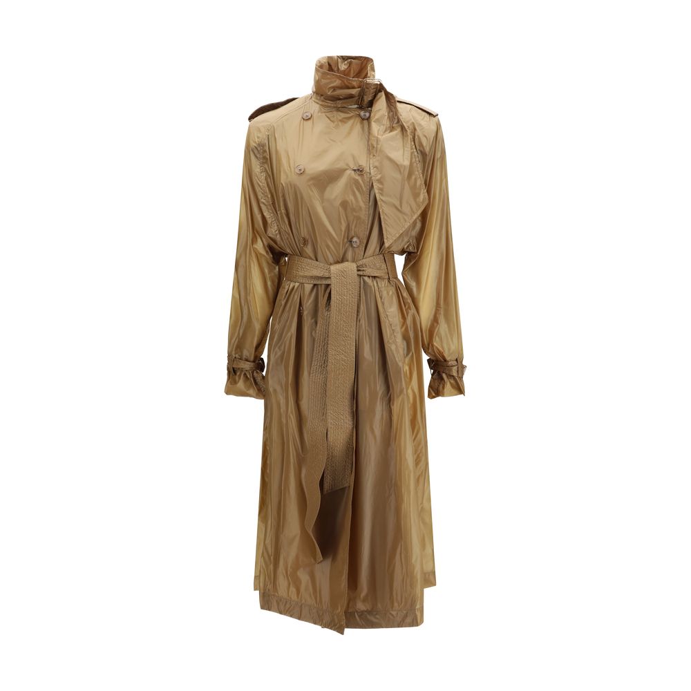 Saint Laurent Beige Polyamide Trench Coat Saint Laurent