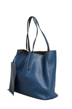 Fendi Leather Navy Blue Shopping Tote Fendi