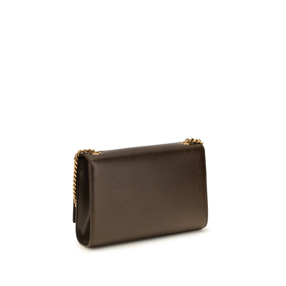 Saint Laurent Brown Calf Leather Bos Taurus Shoulder Bag Saint Laurent