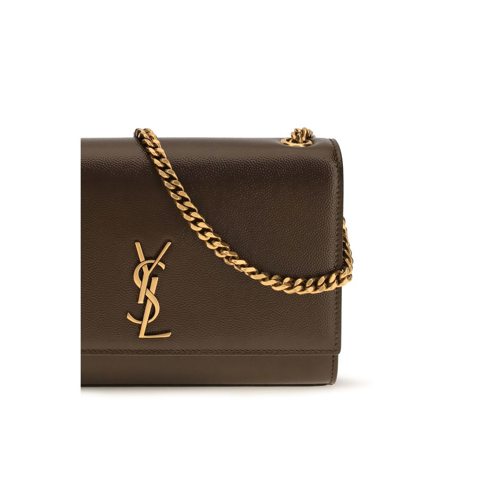Saint Laurent Brown Calf Leather Bos Taurus Shoulder Bag Saint Laurent