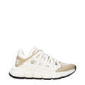 Versace White Fabric Athletic Sneakers Versace