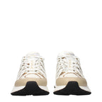 Versace White Fabric Athletic Sneakers Versace