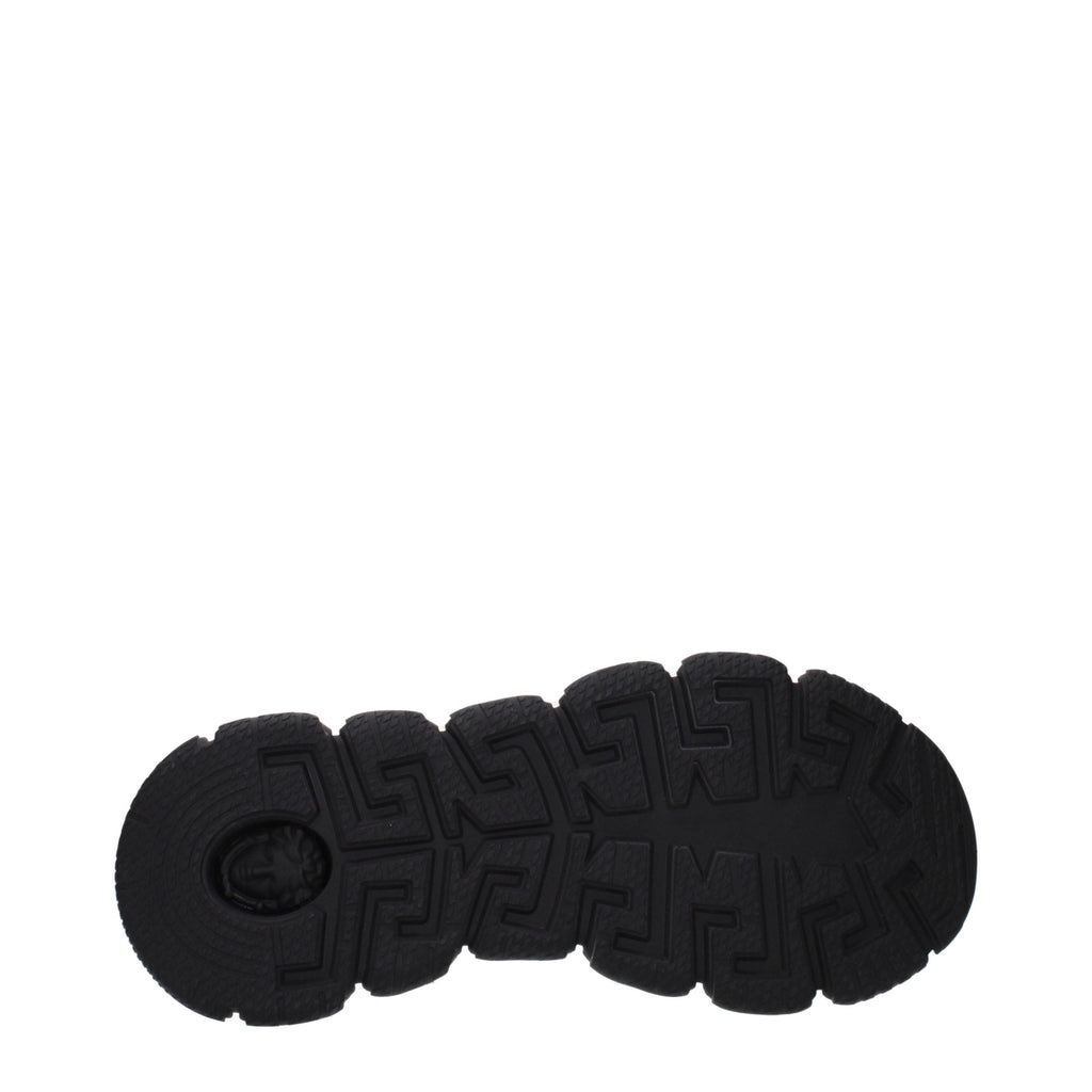 Versace White Fabric Athletic Sneakers Versace