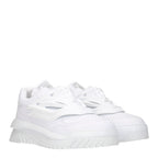Versace White Leather Sneakers Versace
