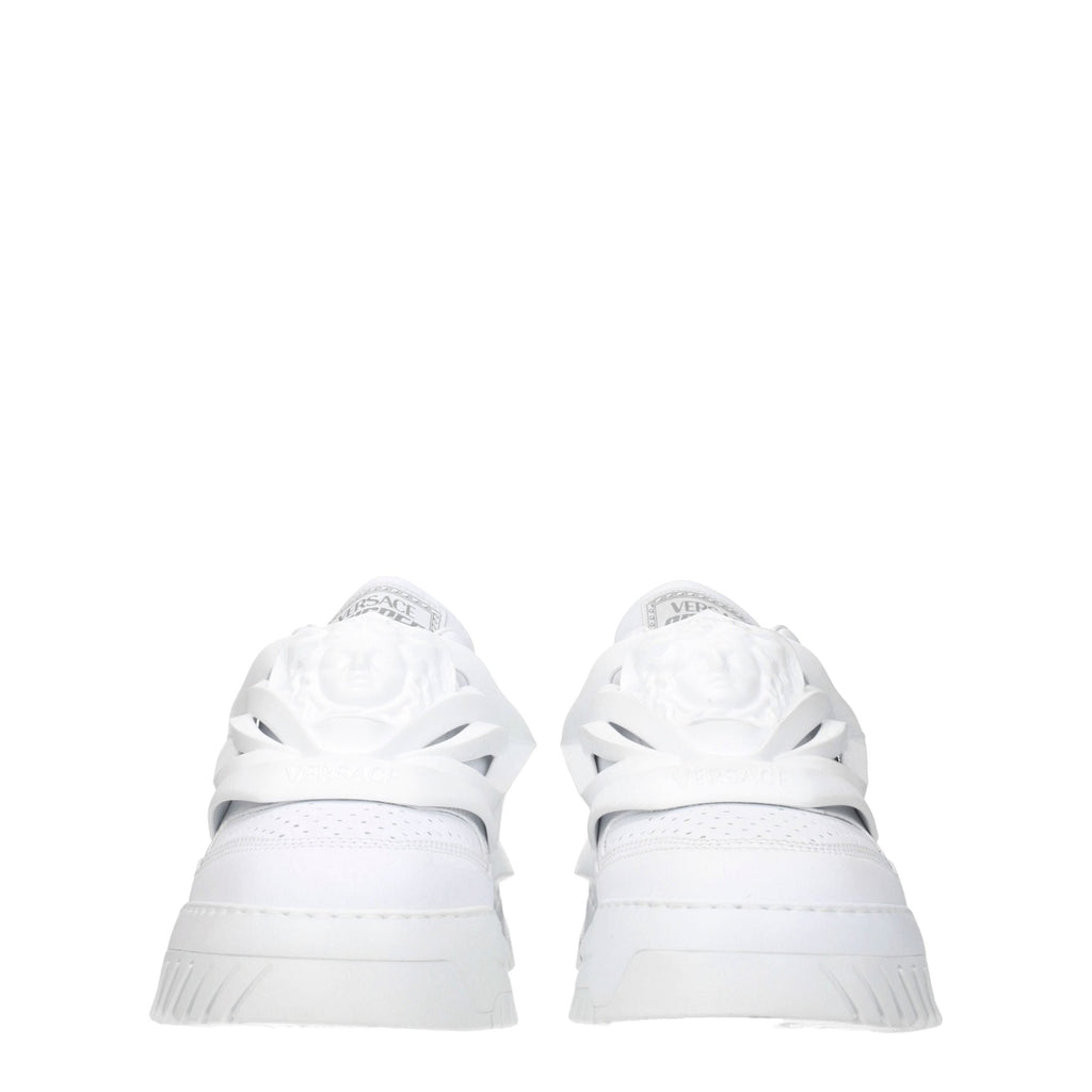Versace White Leather Sneakers Versace