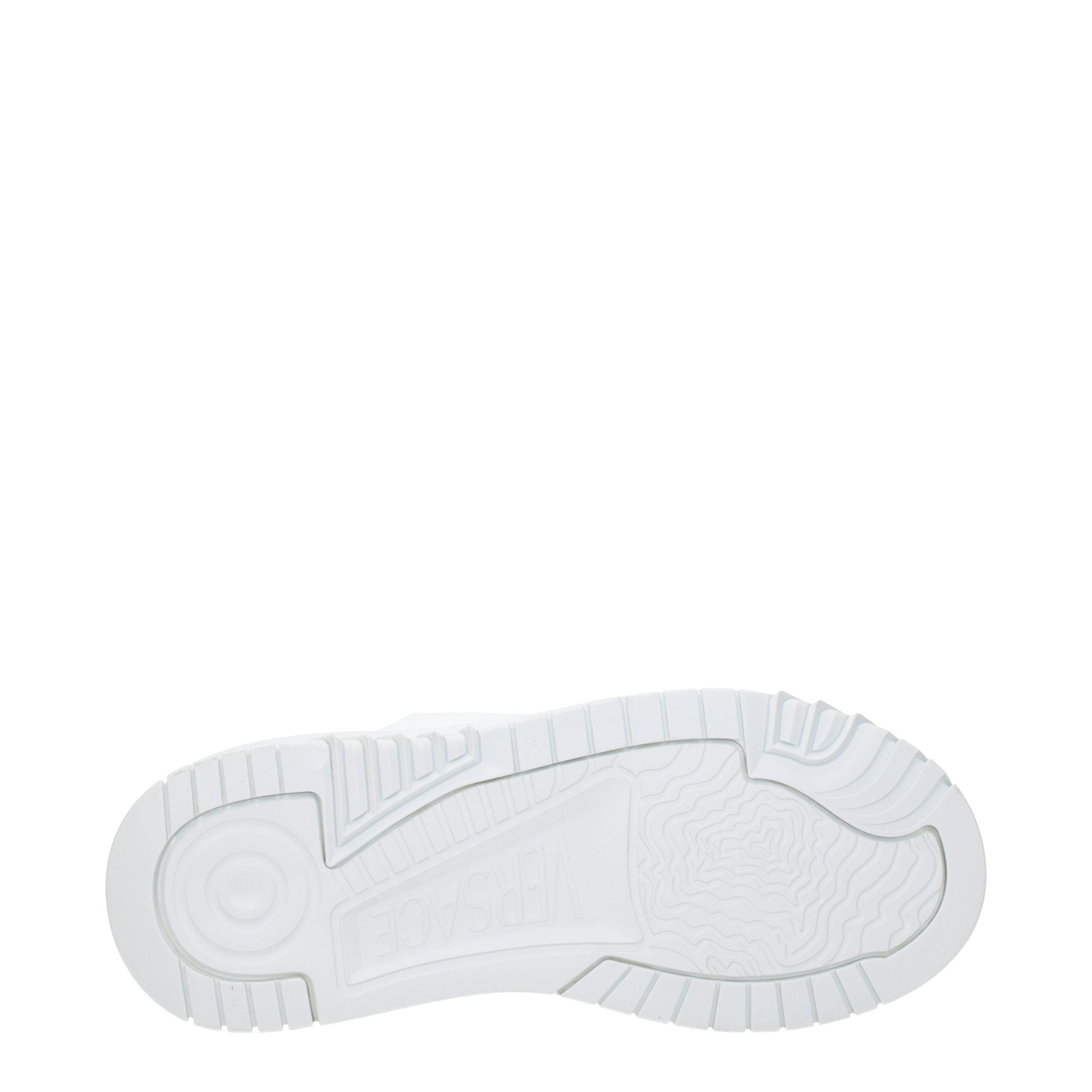 Versace White Leather Sneakers Versace