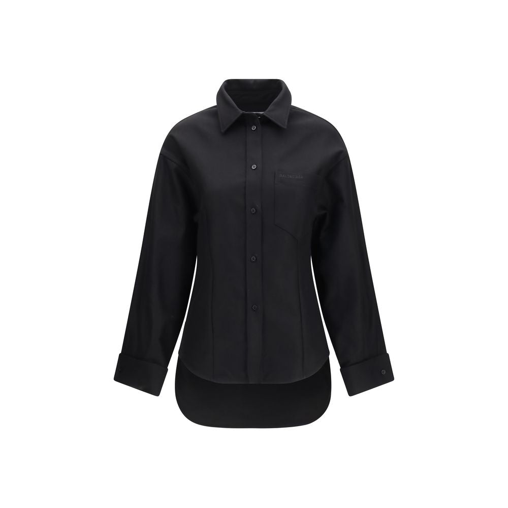 Balenciaga Black Cotton Shirt Balenciaga