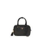 Prada Black Calf Leather Bos Taurus Handbag Prada