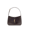 Saint Laurent Bordeaux Crocodile Shoulder Bag Saint Laurent