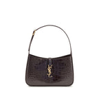 Saint Laurent Bordeaux Crocodile Shoulder Bag Saint Laurent