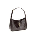Saint Laurent Bordeaux Crocodile Shoulder Bag Saint Laurent