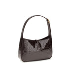 Saint Laurent Bordeaux Crocodile Shoulder Bag Saint Laurent