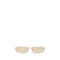 Balenciaga Beige Metal Sunglasses Balenciaga