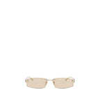 Balenciaga Beige Metal Sunglasses Balenciaga