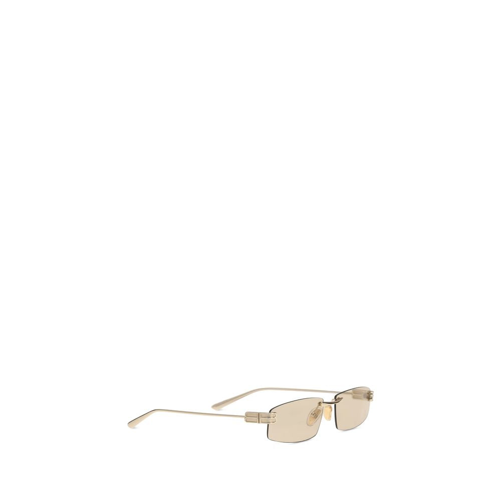 Balenciaga Beige Metal Sunglasses Balenciaga