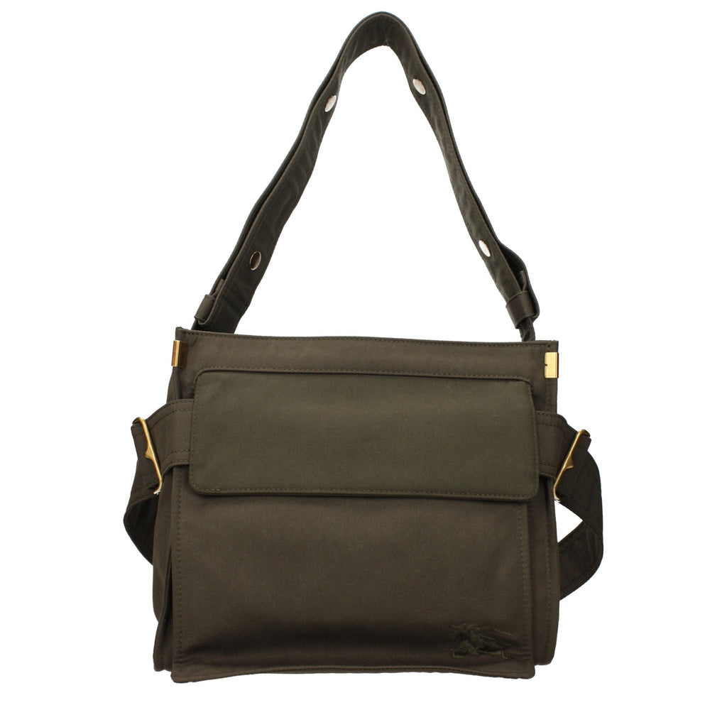 Burberry Green Fabric Shoulder Bag Burberry