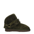 Burberry Green Leather Ankle Boots Burberry