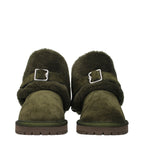 Burberry Green Leather Ankle Boots Burberry