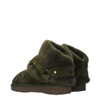 Burberry Green Leather Ankle Boots Burberry