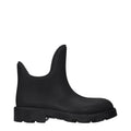 Burberry Black Cotton Ankle Boots Burberry