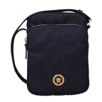 Versace Blue Fabric Crossbody Bag Versace