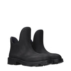 Burberry Black Cotton Ankle Boots Burberry