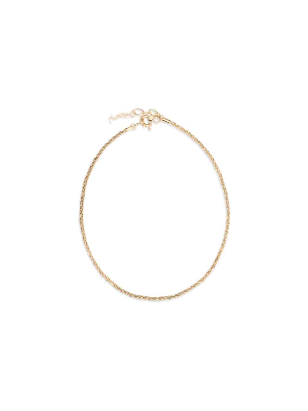 Saint Laurent Gold Brass Necklace Saint Laurent